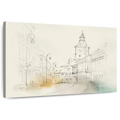Ebern Designs Lilie City Sketches Ii In Beige