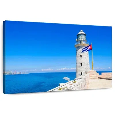 Ebern Designs Lilie El Morro Lighthouse In Blue