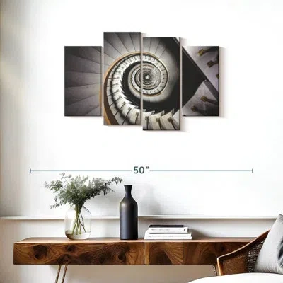 Ebern Designs Lilie Infinite Spiral Stairway