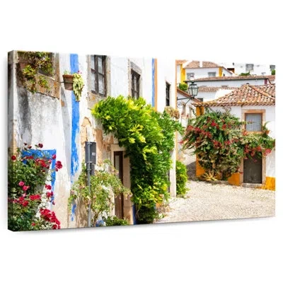 Ebern Designs Lilie Old Town Of Obidos In Green