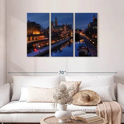 Ebern Designs Lilie Ottawa At Night In Brown