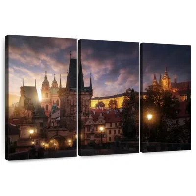 Ebern Designs Lilie Prague Sun In Blue