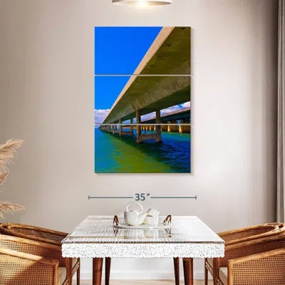 Ebern Designs Lilie Seven Mile Ocean Bridge In Blue
