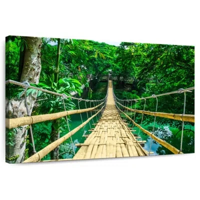 Ebern Designs Lilie Sipatan River Bamboo Bridge In Yellow