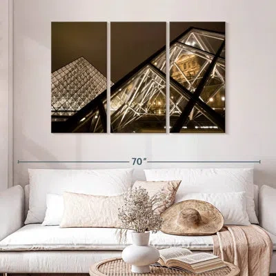 Ebern Designs Lilie The Amazing Louvre After Dark Ii In Brown