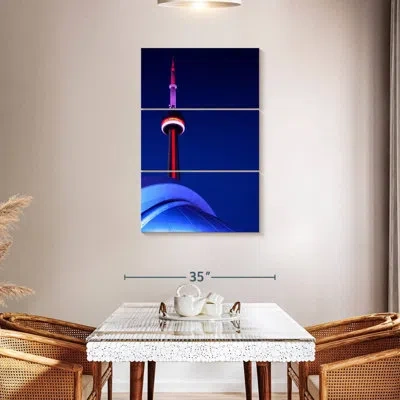 Ebern Designs Masam Cn Tower Spire Lights In Blue