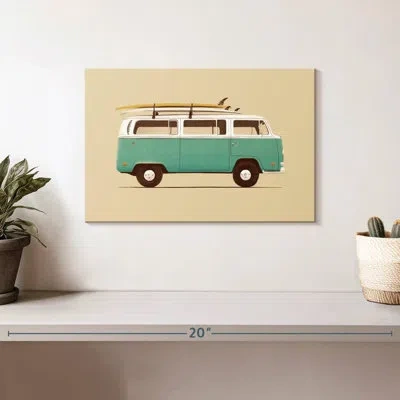 Ebern Designs Mehar Blue Retro Van