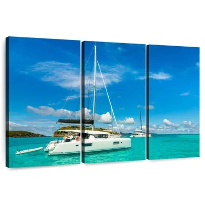 Ebern Designs Mehar Catamarans In The Caribbean In Blue