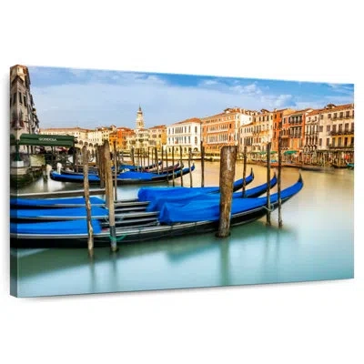 Ebern Designs Mehar Grand Canal Covered Gondolas In Teal