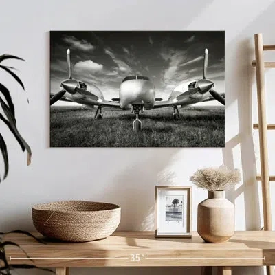 Ebern Designs Mehar Gray Vintage Plane