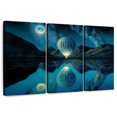Ebern Designs Mehar Illuminated Hot Air Balloon In Blue
