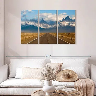 Ebern Designs Mehar Road To El Chalten Village In Gray
