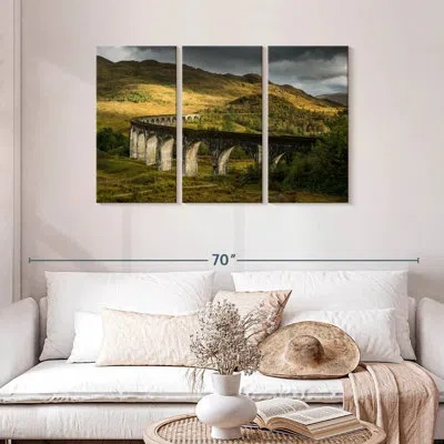 Ebern Designs Mehar Scotland's Glenfinnan Viaduct In Gray