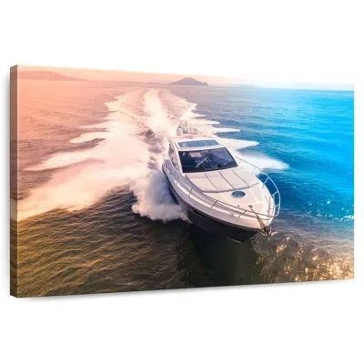 Ebern Designs Mehar Speeding Yacht In Gray