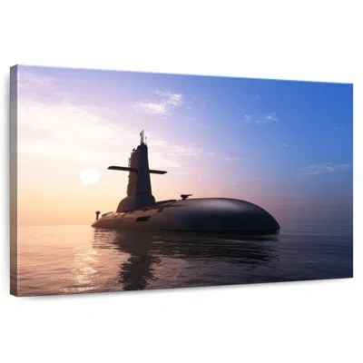 Ebern Designs Mehar Submarine At Sea In Blue