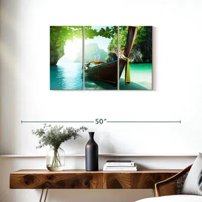 Ebern Designs Mehar Thai Island Boat In Green