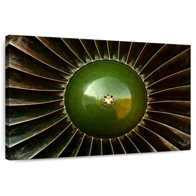 Ebern Designs Mehar Vintage Aircraft Turbine In Black
