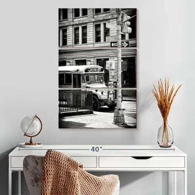 Ebern Designs Mehar Vintage Nyc School Bus In Black