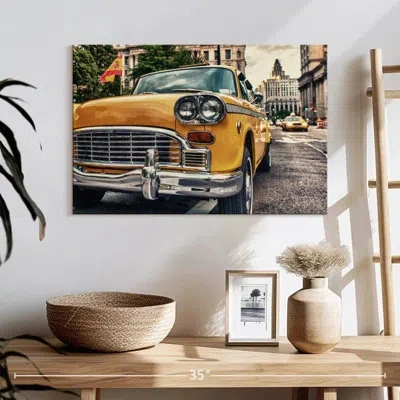 Ebern Designs Mehar Vintage Nyc Taxi In Gray