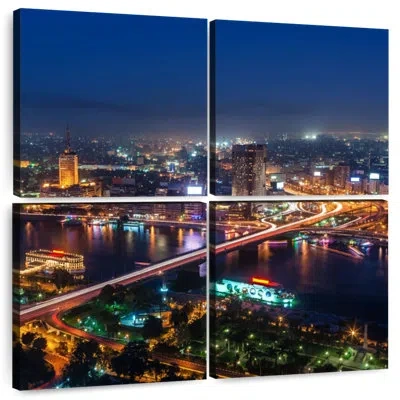 Ebern Designs Nicci Cairo Night Skyline
