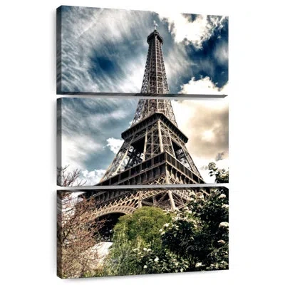 Ebern Designs Nicci Eiffel Tower From Below In Gray