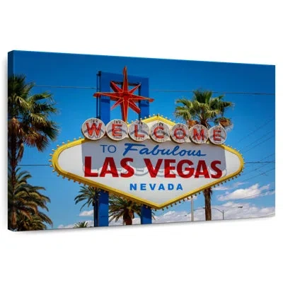 Ebern Designs Nicci Famous Las Vegas Sign In Red