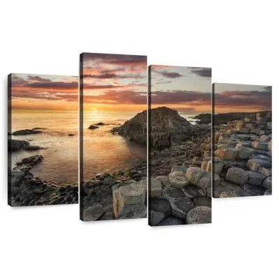Ebern Designs Nicci Giant's Causeway Rocks In Brown