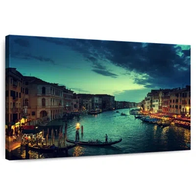Ebern Designs Nicci Grand Canal Twilight In Blue
