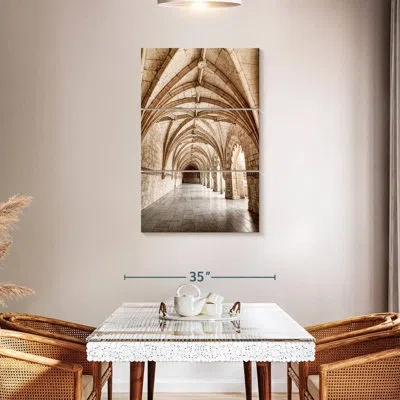 Ebern Designs Nicci Jeronimos Monastery Corridor In Gray