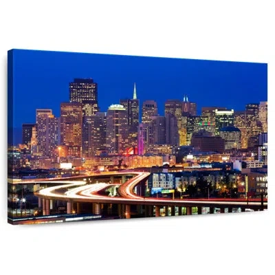 Ebern Designs Nicci San Francisco Night Lights In Blue