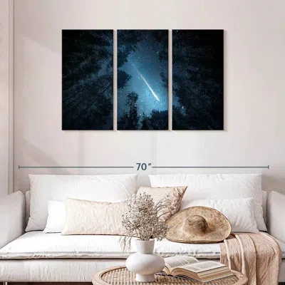 Ebern Designs Oberle Comet Over Trees In Black