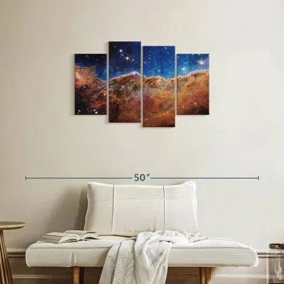 Ebern Designs Oberle James Webb's Carina Nebula In Brown