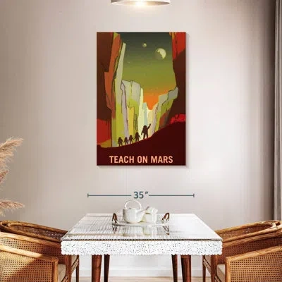 Ebern Designs Oberle Mars Explorers Wanted Poster Iii In Gray