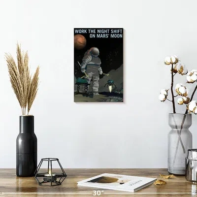 Ebern Designs Oberle Mars Explorers Wanted Poster Vi In Black