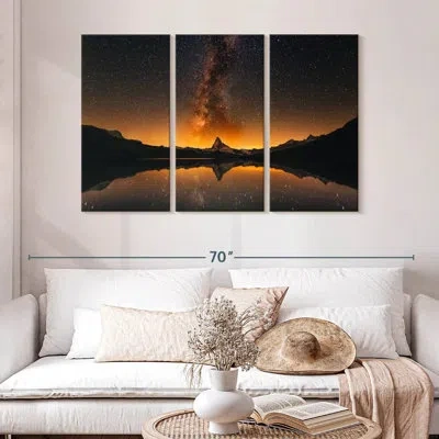 Ebern Designs Oberle Milky Way At Lake Stellisee In Brown