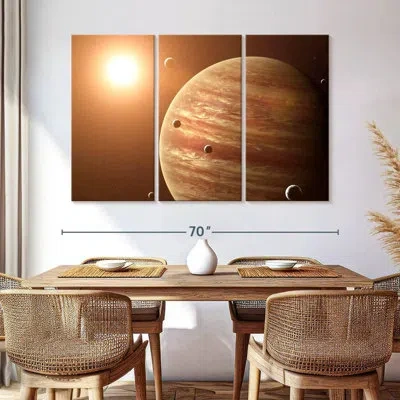 Ebern Designs Oberle Sunny Jupiter In Brown