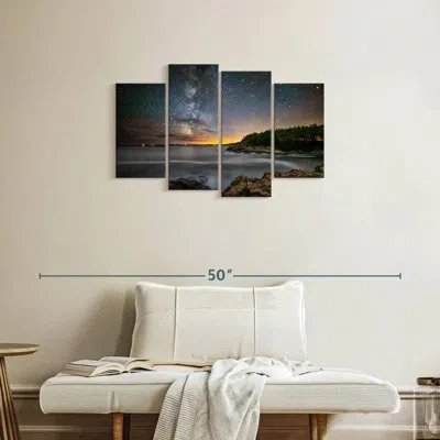 Ebern Designs Oberle The Milky Way Over Acadia National Park Ii In Blue