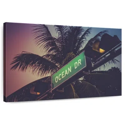 Ebern Designs Ravi Miami Ocean Drive In Gray