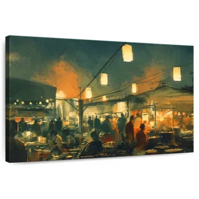 Ebern Designs Ravi Night Market In Gray