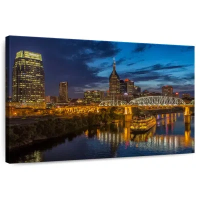 Ebern Designs Rorry Nashville Night In Blue