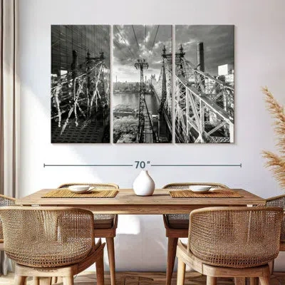 Ebern Designs Rorry Silent Cityscape In Gray