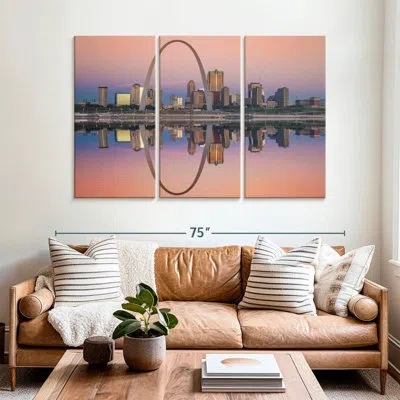 Ebern Designs Rorry St Louis Skyline In Gray