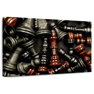 Ebern Designs Senne Dark Chess Pieces In Black