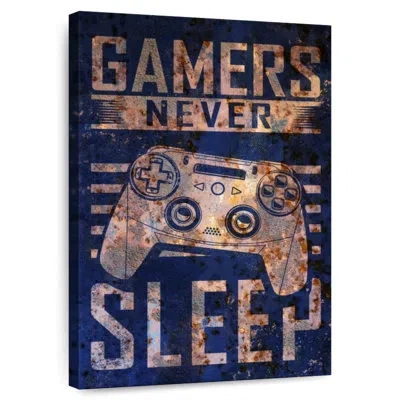 Ebern Designs Senne Gamers Never Sleep Typography