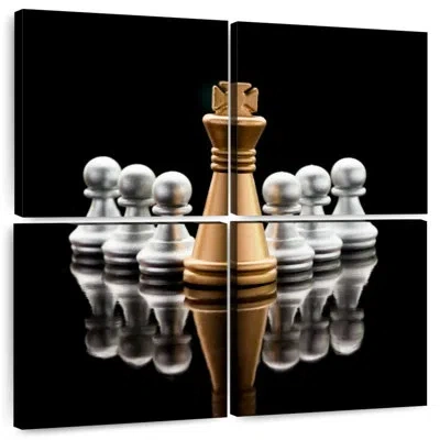 Ebern Designs Senne Golden Chess King