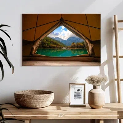 Ebern Designs Senne Lakeside Tent View In Teal
