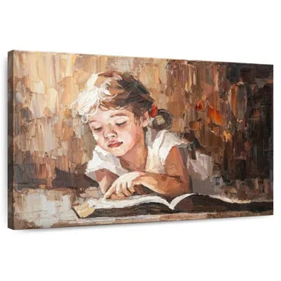 Ebern Designs Senne Little Girl Reading