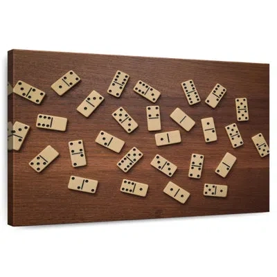 Ebern Designs Senne Scattered Domino Tiles In Brown