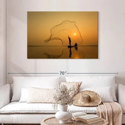 Ebern Designs Senne Thai Fishermen In Orange