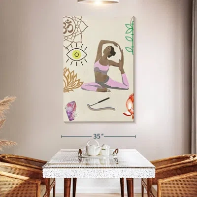 Ebern Designs Senne Yoga Pose Iv In Beige